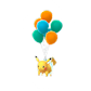 Pokemon GO Pikachu Orange Balloons