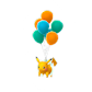 Pokemon GO Pikachu Orange Balloons
